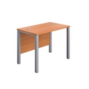 Goal Post Rectangular Desk (FSC) | 1000X600 | Beech/Silver | 