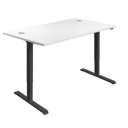 [ECSM1280CPWHBK] Economy Single Motor Sit Stand Desk (FSC) | 1200 X 800 | White/Black | 
